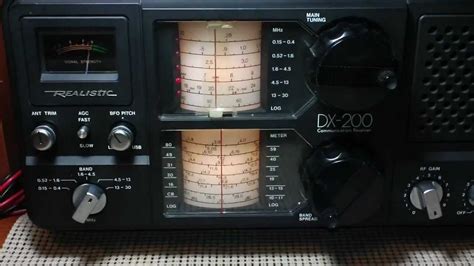 Realistic Dx 200 Shortwave Receiver Just Aquired Swl Radio Shack Youtube
