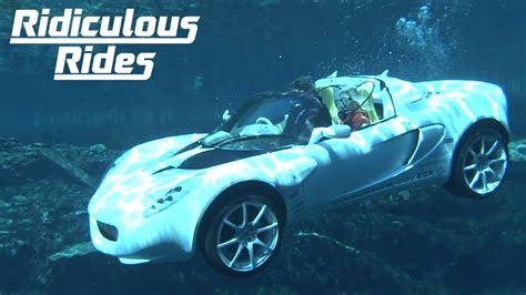 The Worlds First Underwater Car Ridiculous Rides Youtube