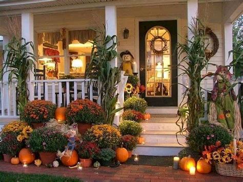 Fabulous Beautiful Front Door Decoration For Fall