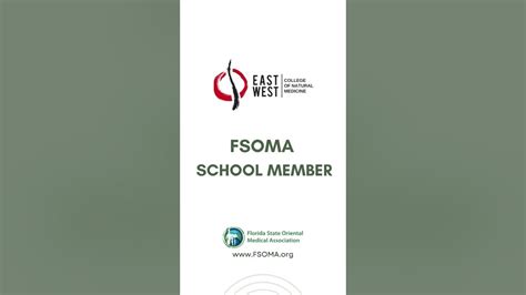 East West College Of Natural Medicine Becomes A Fsoma School Member Youtube
