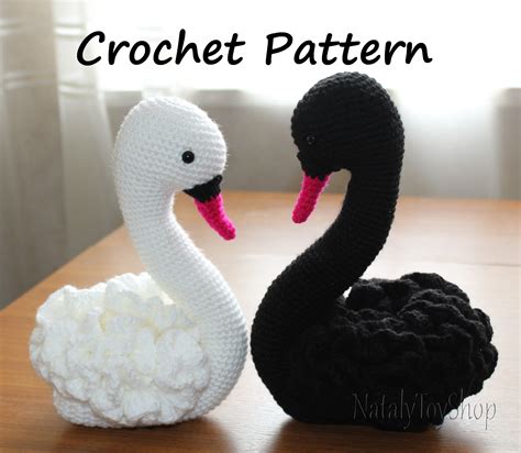 Swan Crochet Pattern Amigurumi Pattern Bird Toy Etsy Crochet