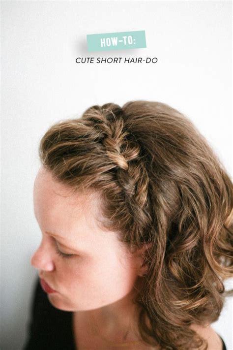 Many people believe that it is difficult to. How-To: Braided-Do for Short Hair | Really short hair ...