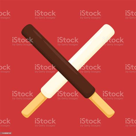 Dark And White Chocolate Sticks Dipped Stick Dipped Stick Cartoon