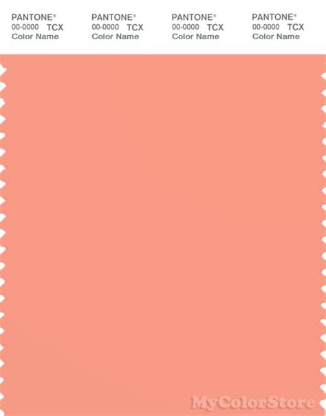 Pantone Smart 15 1530 Tcx Color Swatch Card Pantone Peach Pink
