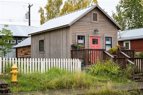 Dawson City In Yukon Canada Colorful Houses Stock Photo Image Of