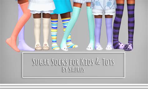 Saurussims Sugar Socks For Kids And Toddlers Sims 4 Maxis Match Cc
