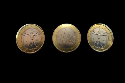 3d Model 1 Euro Coin Italy Vr Ar Low Poly Cgtrader