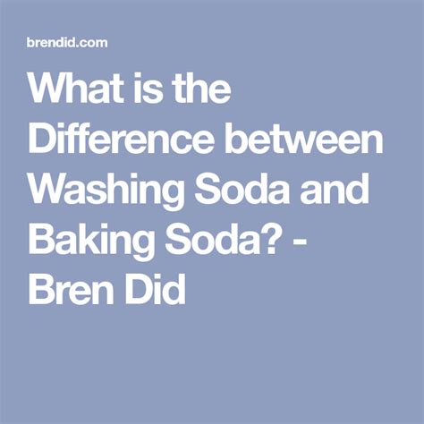 Baking Soda Vs Washing Soda Which Is Right Washing Soda Baking