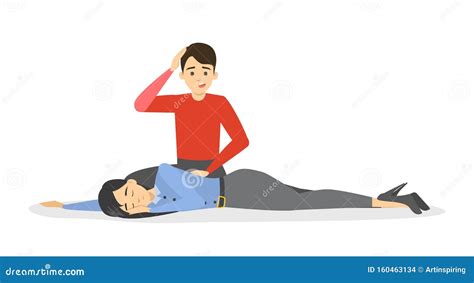 Fainting First Aid What To Do In Emergency Situation Cartoon Vector