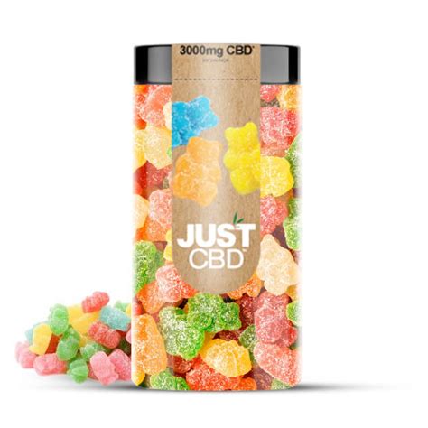 Justcbd Sour Gummy Bears 3000mg Jar