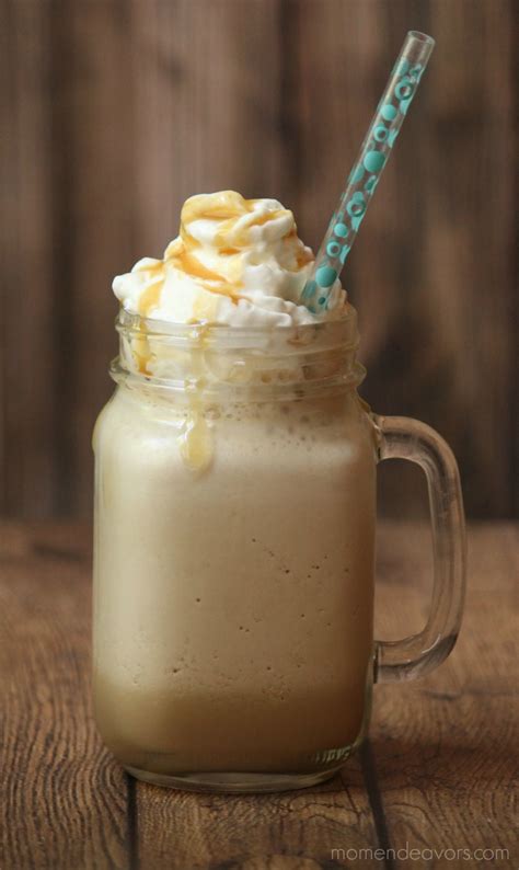 Creamy, cold and caffeinated, this ice cream is everything your morning iced coffee should be. Frozen Caramel Macchiato Iced Coffee #IcedDelight