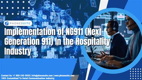 Implementation Of Ng911 In The Hospitality Industry