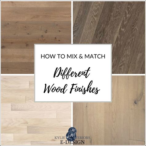 How To Coordinate Mix Different Wood Finishes Or Stains Oak Maple