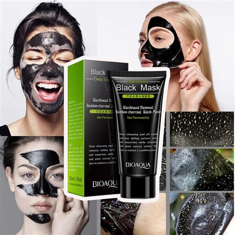 Bioaqua Bamboo Charcoal Blackhead Removal Face Mask Deep Cleansing Mud