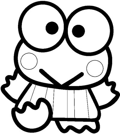 Great for any hello kitty & friends party theme. How to Draw Keroppi from Hello Kitty with Easy Step by ...
