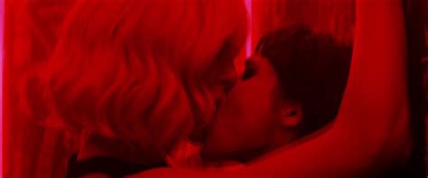 Girls Kissing Charlize Theron And Sofia Boutella Make Out Porn GIF