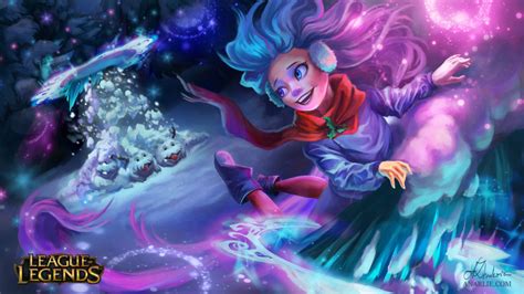 Snow Day Zoe By Anarlie League Of Legends Wallpapers Art