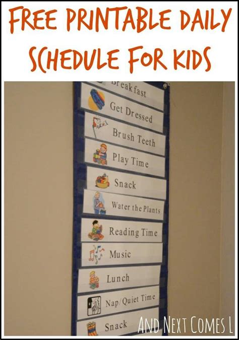 What's inside the daily routine printable. Visual timetables (With images) | Daily schedule kids ...