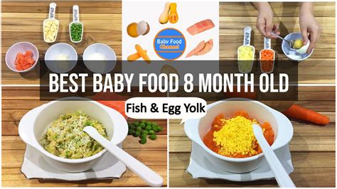 The sample menu below is based on the energy and nutrient recommendations for an average. Best Baby Food 8 month old - Recipes with Fish and Egg ...