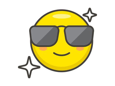 Smiling Face With Sunglasses Emoji Png Transparent Emoji