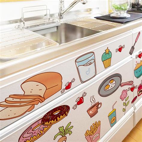 5730 Cm Cartoon Kitchen Cooking Utensils Sticker