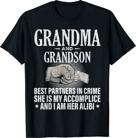 Grandma And Grandson Best Partners In Crime Matching T T Shirt Uk Fashion