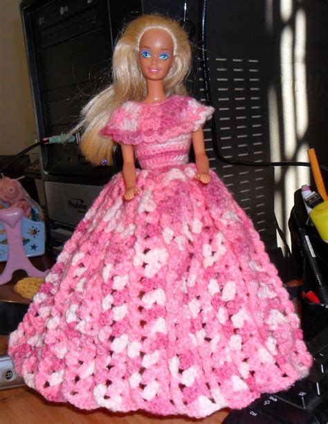 crochet barbie dress dresses formal dresses long fashion