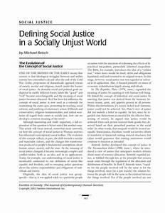 social justice essay questions