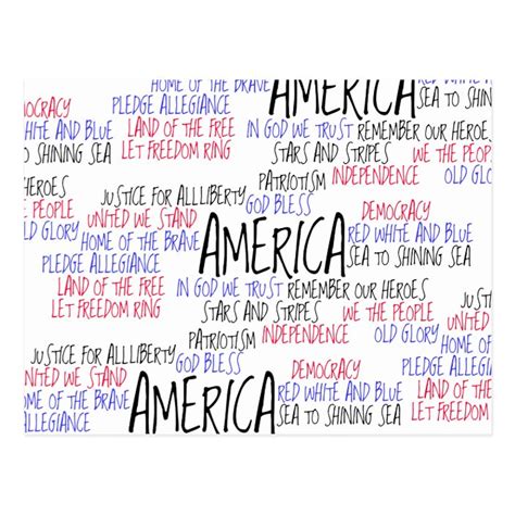 What America Means To Me Postcard