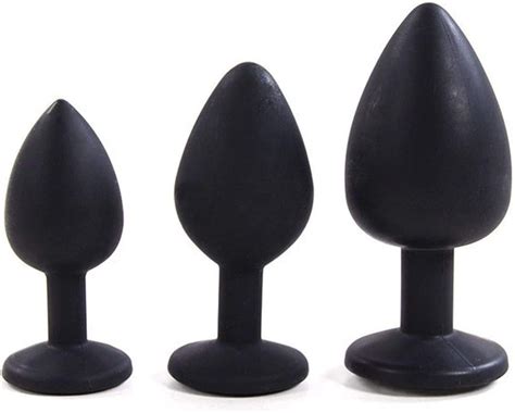 Anal Toy Silicone 3pcs Set Anal Plug Unisex Butt Plug Jewel Anal Vibrator Sex Toys