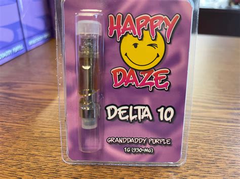 Lot Six Happy Daze Delta 10 Cartridges With Display