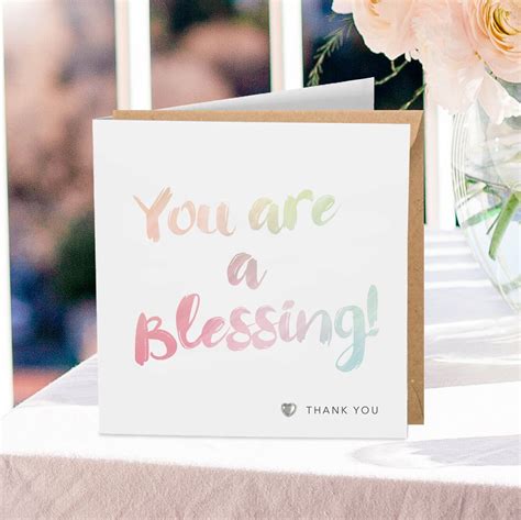 Christian Thank You Greeting Card Etsy