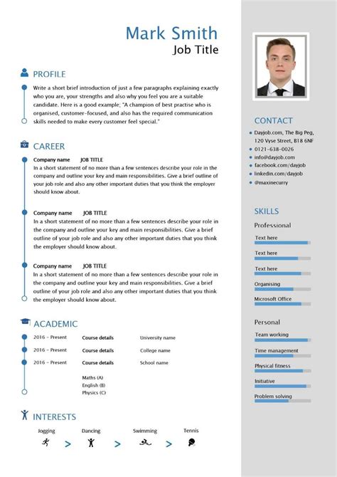Resume Template Uk Interview Winning Cvs Resumes And Cover Letters