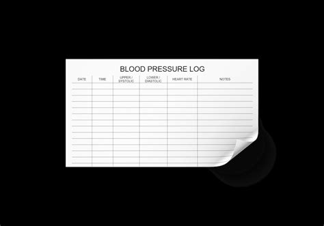 Printable Blood Pressure Log Download Now Etsy