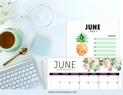 Free Printable June 2021 Calendar 12 Awesome Designs Laptrinhx News