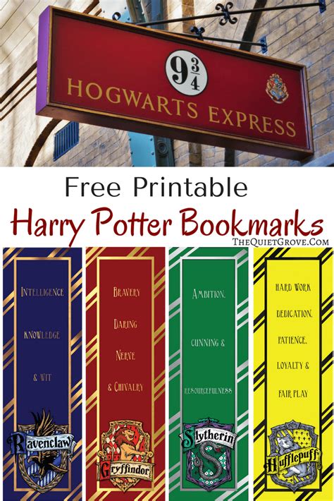 Harry Potter Free Printables