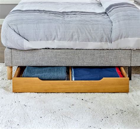 Buy Musehomeinc Solid Wood Under Bed Storage Drawer With 4 Wheels For