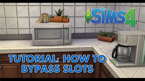 The Sims 4 How To Place Objects On Microwavesbypass Slots Tutorial