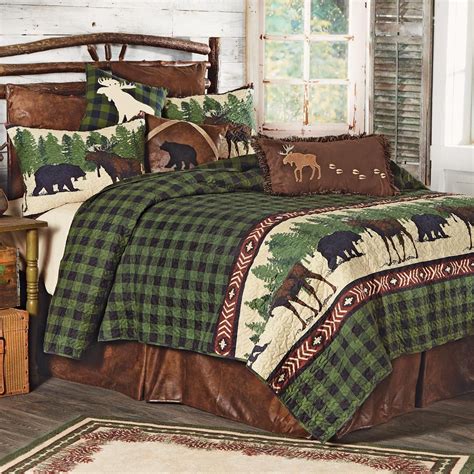 Bear & Moose Arrows Quilt Bedding Collection | Cabin bedding sets, Rustic bedding sets, Bedding sets