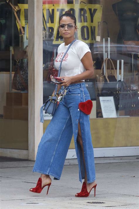 christina milian shows off her style in west hollywood los angeles