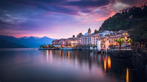 Sunrise Over Bellagio Lake Como Italy Stock Photo Download Image Now