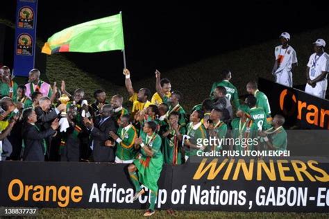 Zambia National Football Team Players Celebrate Their Victory With