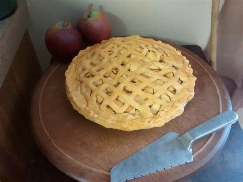 Fake Apple Pie Real Pie Size Fake Lattice Top Apple Etsy