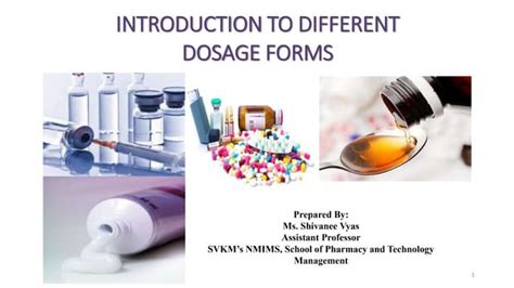 Introduction To Dosage Forms Ppt