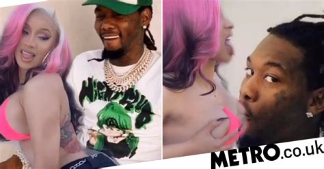 cardi b dances on husband offset s face in x rated tiktok challenge metro news