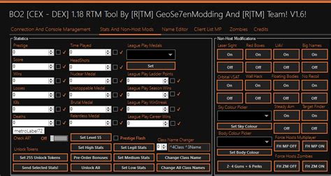 When you purchase from us you will have myself and other members to talk too. BO2 RTM Tool - CEX & DEX Support - V1.6 1.19☷☷♚* - BO2 Tools, eboots & offsets - Jeux-vidéo ...