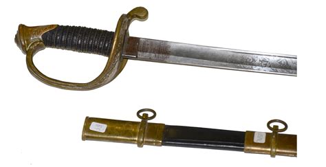 Usmc M1850 Foot Officers Sword With Scabbard — Horse Soldier