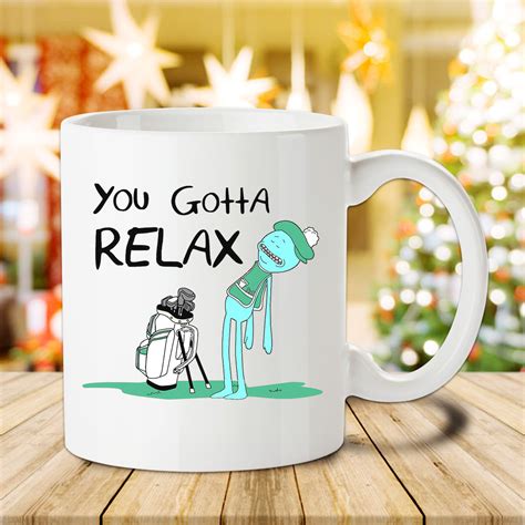 With justin roiland, chris parnell, spencer grammer, sarah chalke. Mr. Meeseeks Quote You Gotta Relax - Rick and Morty Mugs ...