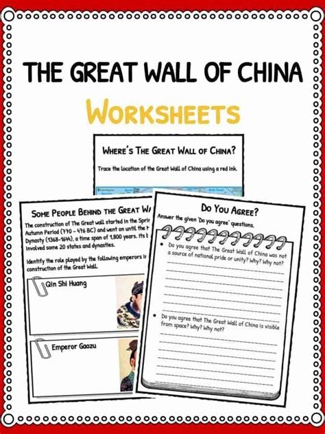 The Great Wall Of China Facts Worksheets And Timeline For Kids