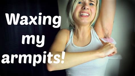 Waxing My Armpit Hair Off Youtube